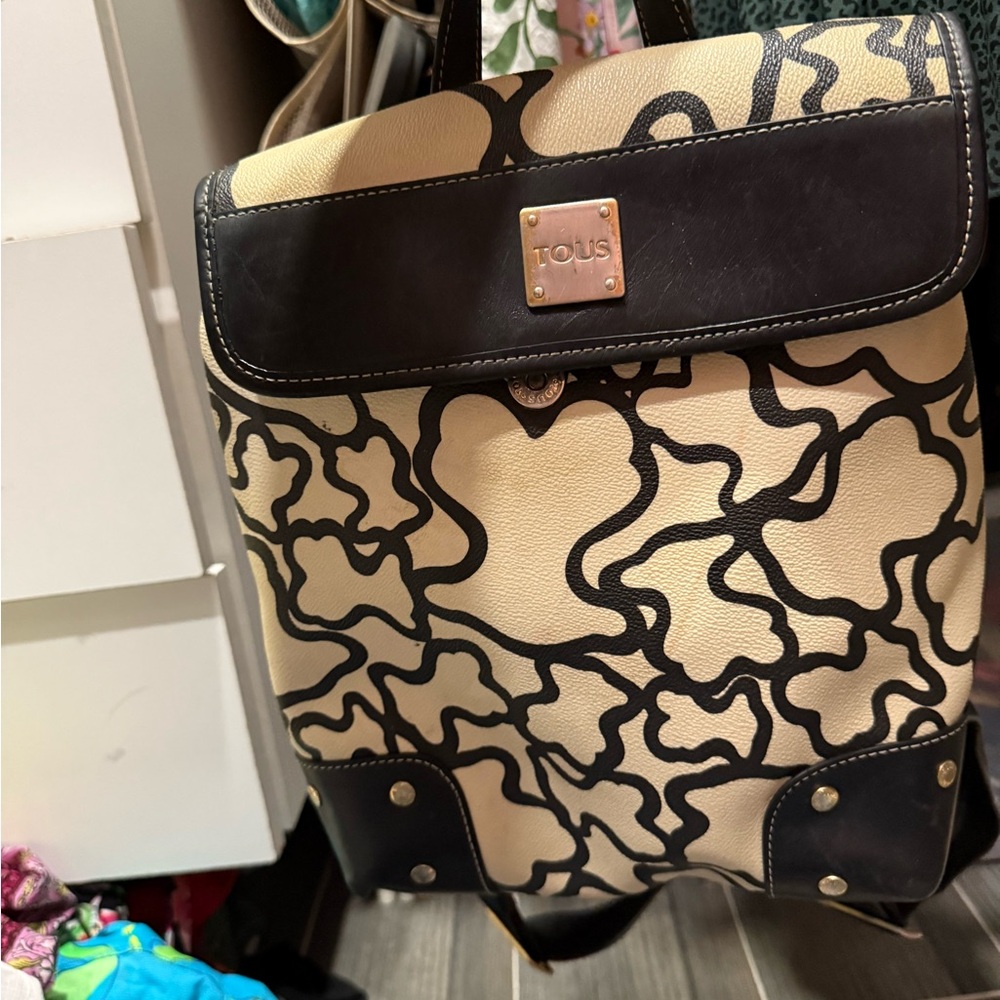 Tous Black and Tan Women's Backpack